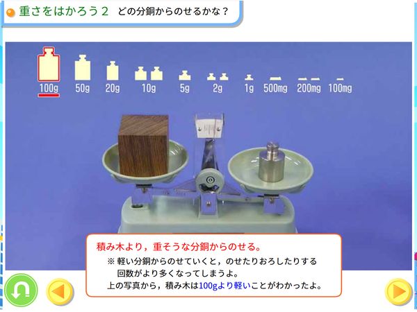 理科「上皿てんびんの使い方」